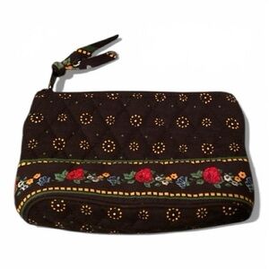 Veronica Hill Quilted Makeup Bag Waterproof Inside Small